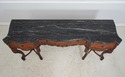 63020EC: Vintage Continental Style Marble Top Waln