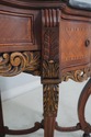 63020EC: Vintage Continental Style Marble Top Waln
