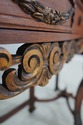 63020EC: Vintage Continental Style Marble Top Waln