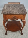 63573EC: DREXEL French Style Marble Top Nightstand