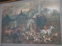 F63166EC: Vintage Hunt Scene Framed Art