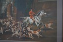 F63166EC: Vintage Hunt Scene Framed Art