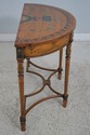 L63569EC: Adams Satinwood Paint Decorated Demilune