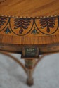 L63569EC: Adams Satinwood Paint Decorated Demilune