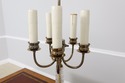 F55021EC: TOWER CRAFTSMEN Glass & Brass Candelabra