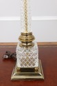 F55021EC: TOWER CRAFTSMEN Glass & Brass Candelabra