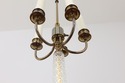 F55021EC: TOWER CRAFTSMEN Glass & Brass Candelabra