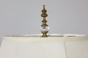 LF53950EC: Pair Tall Column Brass & Decorative Gla