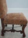 LF72352: Set of 4 High Back Mahogany Upholstered D