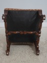 LF72352: Set of 4 High Back Mahogany Upholstered D
