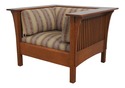 72332: STICKLEY Mission Oak Prairie Club Chair 2 O