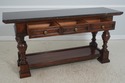 72314: HENREDON 3 Drawer 2 Tier Marble Top Console