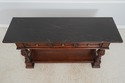 72314: HENREDON 3 Drawer 2 Tier Marble Top Console