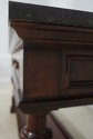 72314: HENREDON 3 Drawer 2 Tier Marble Top Console