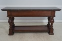 72314: HENREDON 3 Drawer 2 Tier Marble Top Console