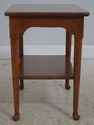 L72338: Pair Of STICKLEY Cherry Lamp End Tables