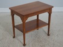 L72338: Pair Of STICKLEY Cherry Lamp End Tables