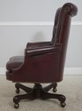 72335: KITTINGER Burgundy Tufted Leather Executive
