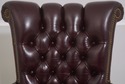 72335: KITTINGER Burgundy Tufted Leather Executive