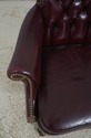 72335: KITTINGER Burgundy Tufted Leather Executive