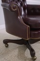 72335: KITTINGER Burgundy Tufted Leather Executive