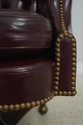 72335: KITTINGER Burgundy Tufted Leather Executive