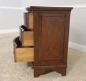 54989EC: Continental Style 3 Drawer Walnut Commode