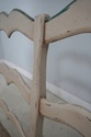 63643EC: Country French Paint Decorated Rush Seat 