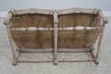 63643EC: Country French Paint Decorated Rush Seat 