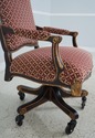 63622EC: French Louis XV Style Upholstered Desk Or