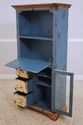 LF63660EC: Distressed Painted Finish Bookcase Desk