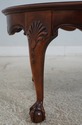 67721: Mahogany Shell Carved Ball & Claw Coffee Ta