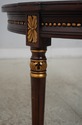 L67633: KARGES Round French Louis XVI Style Walnut
