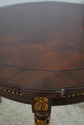 L67633: KARGES Round French Louis XVI Style Walnut