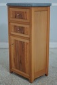 67445: Slate Top Burl Studio Crafted 2 Drawer Cabi