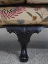 67593: Vintage Queen Anne Wing Back Loveseat Sette