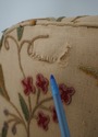 67593: Vintage Queen Anne Wing Back Loveseat Sette