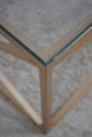 F67419: Modern Design Metal X Frame Glass Top Coff