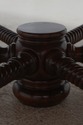 L72321: Large Round Barley Twist Mahogany Dining T