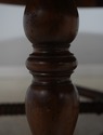 L72321: Large Round Barley Twist Mahogany Dining T