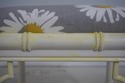 72390: Pair Of Faux Bamboo Daisy Pattern Footstool