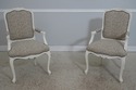 L71918: Set of 10 MGM White Painted Louis XV Dinin