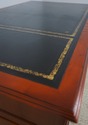 72097: REPRODUX English Style Leather Top Yew Wood
