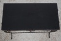 72387: Vintage Wrought Iron Base Marble Top Side T