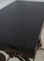 72387: Vintage Wrought Iron Base Marble Top Side T