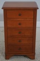 72386: GRANGE Cherry French 5 Drawer Bedside Chest