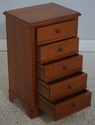 72386: GRANGE Cherry French 5 Drawer Bedside Chest