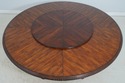 L72321: Large Round Barley Twist Mahogany Dining T