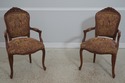 L72301: Set of 8 French Style Carved Upholstered D