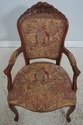 L72301: Set of 8 French Style Carved Upholstered D